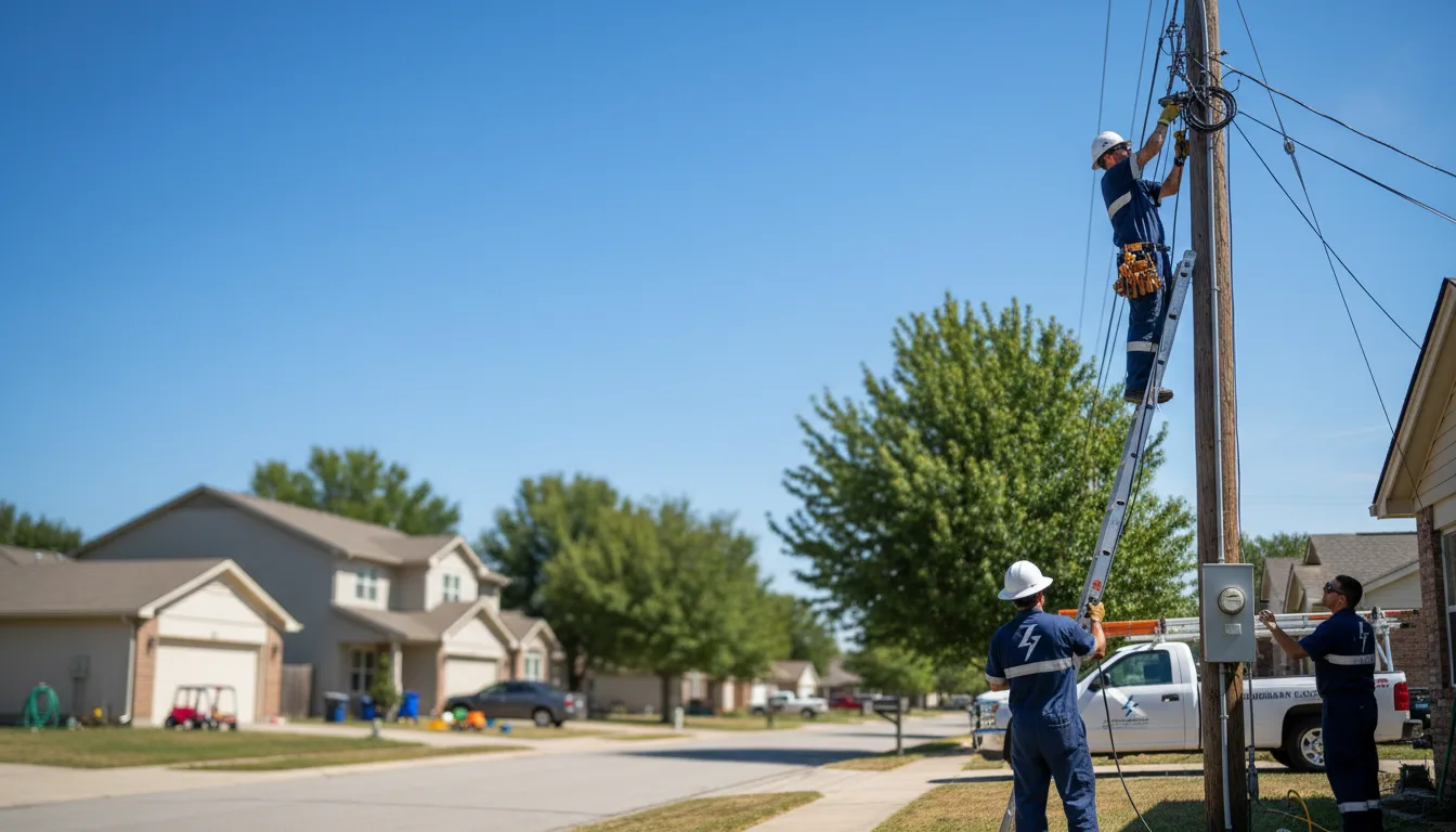 Residential electrician providing installation services in Red Rock, AZ